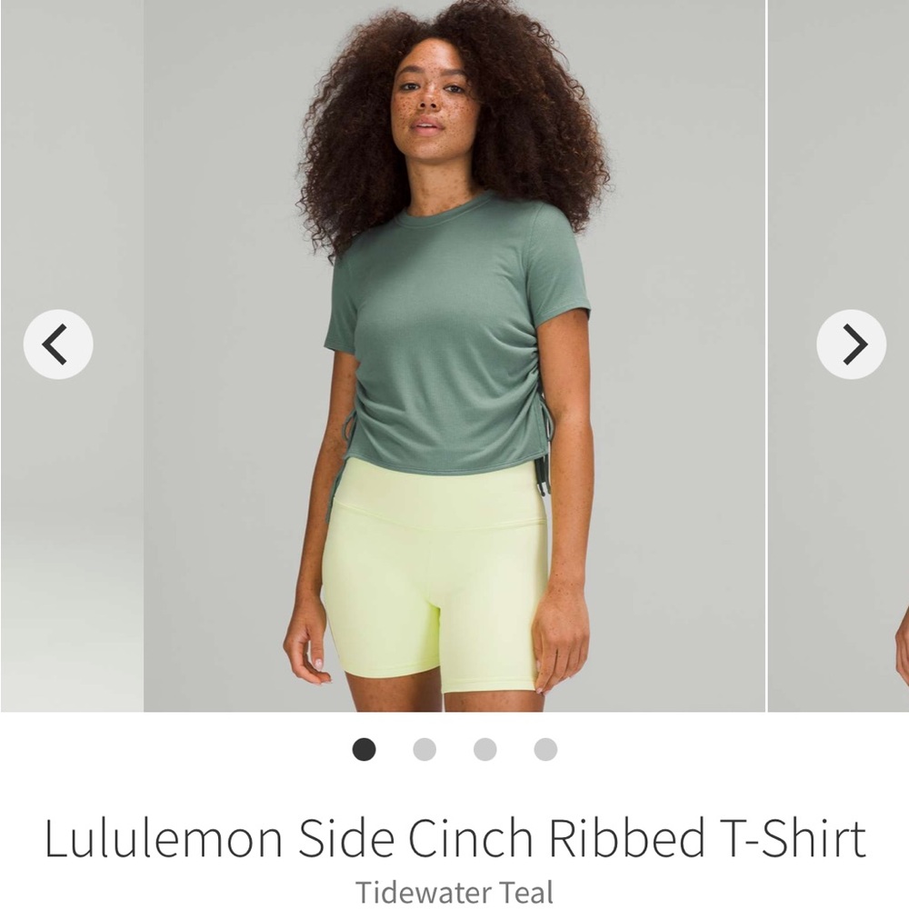 Lululemon t shirt with side detailing
